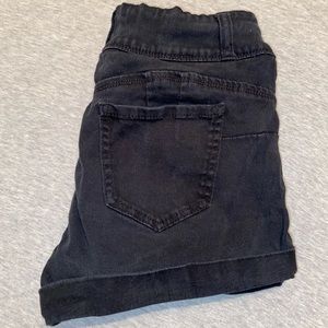 Black Denim jean shorts